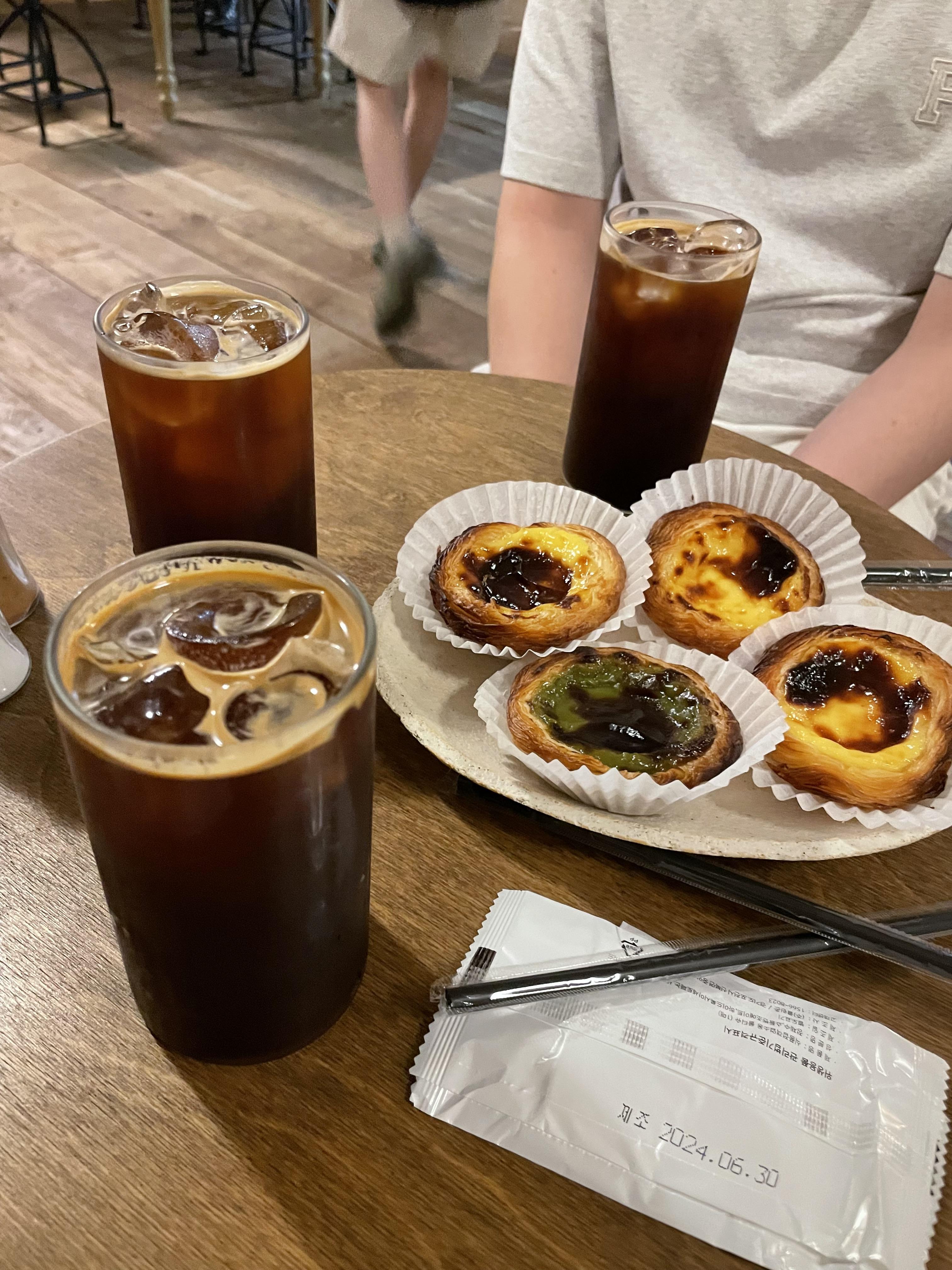 오보드나타-에그타르트-녹차타르트