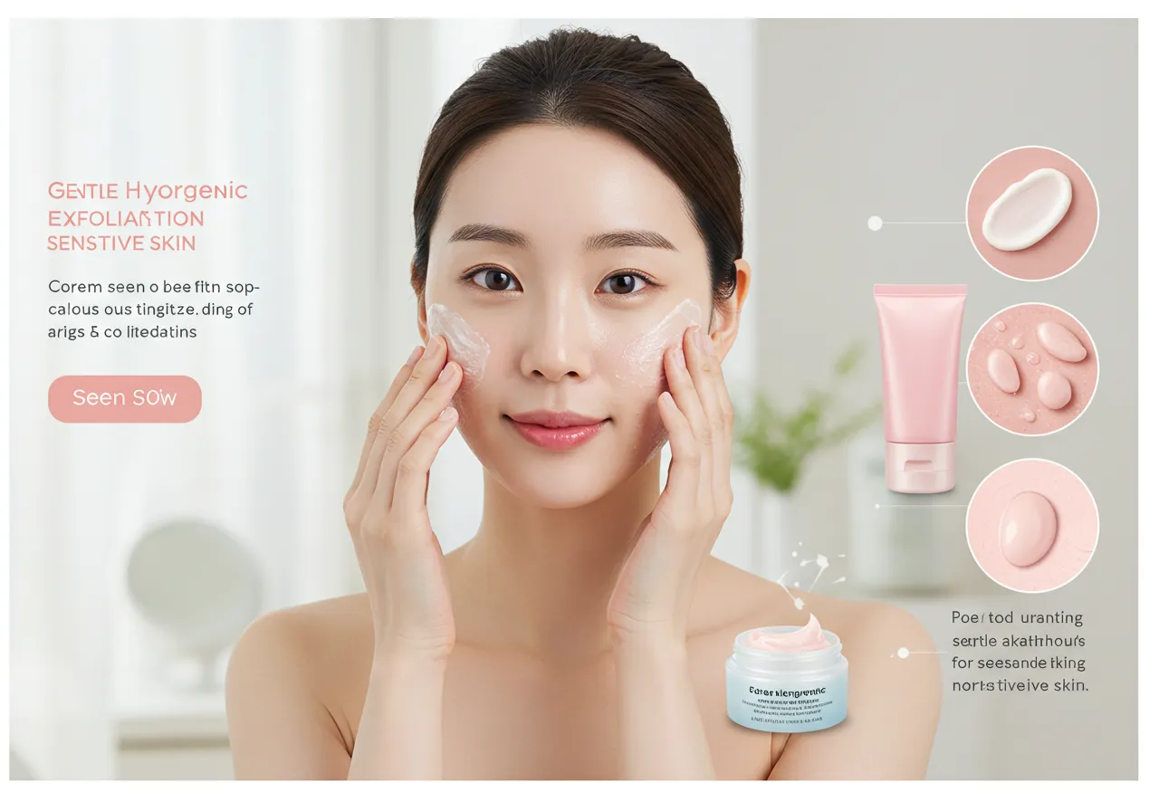 민감성 피부를 위한 저자극 각질제거 루틴