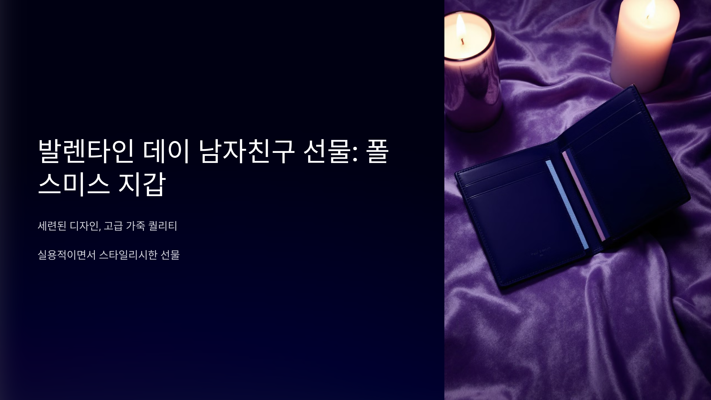 남자친구를 위한 최고의 선물