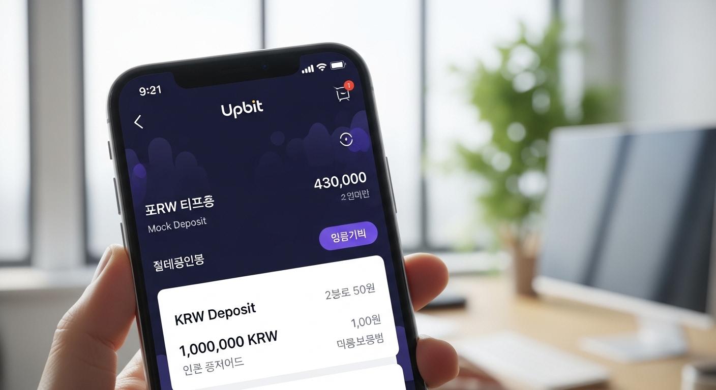 업비트 krw 입금