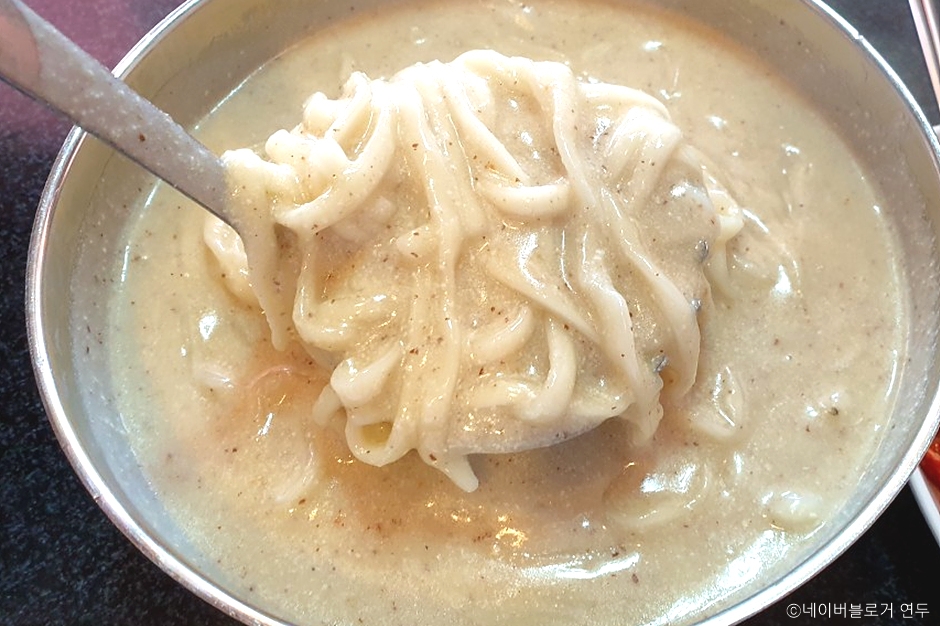 망원시장 맛집 손칼국수 예시