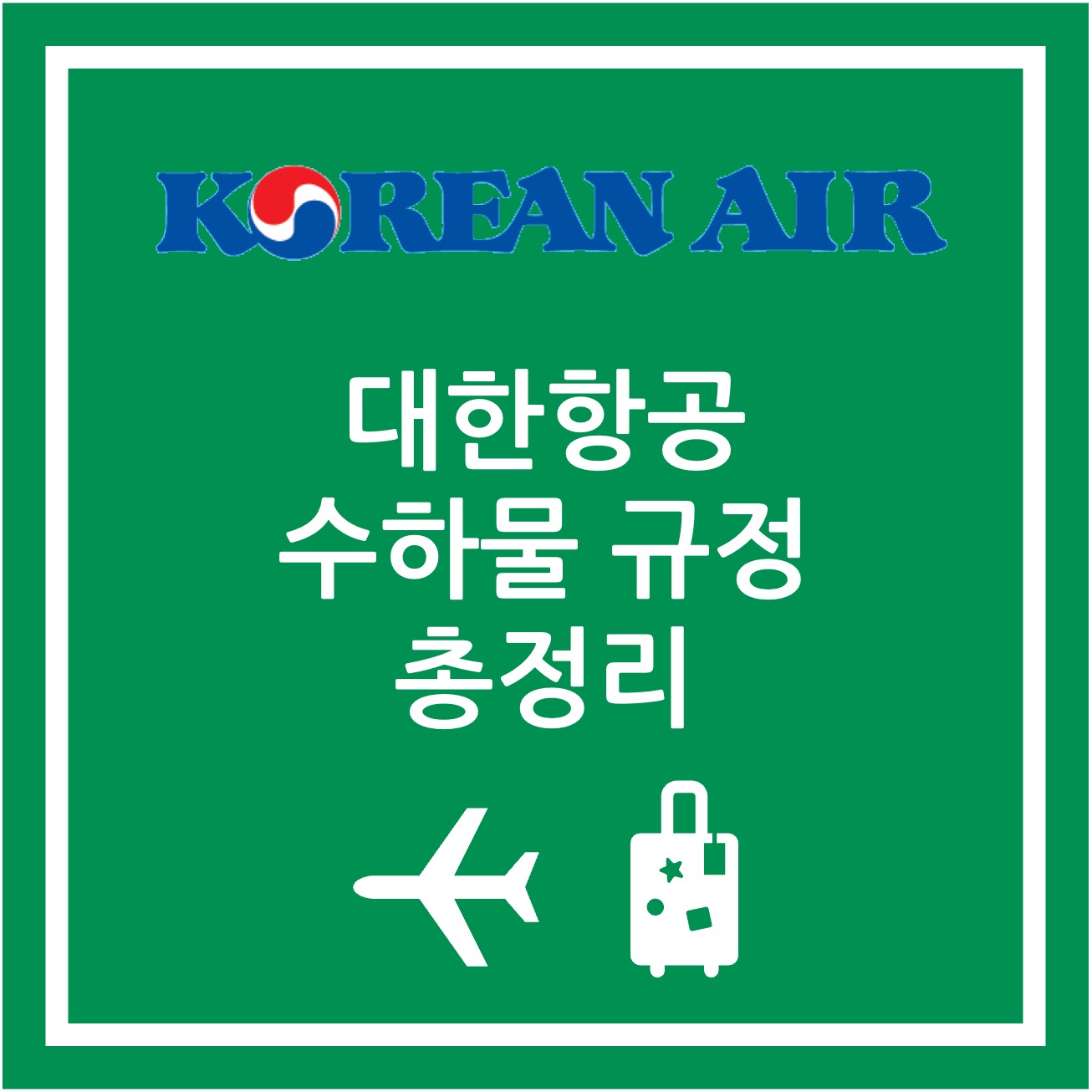 대한항공 수하물 규정