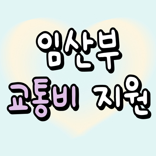 임산부 교통비 지원