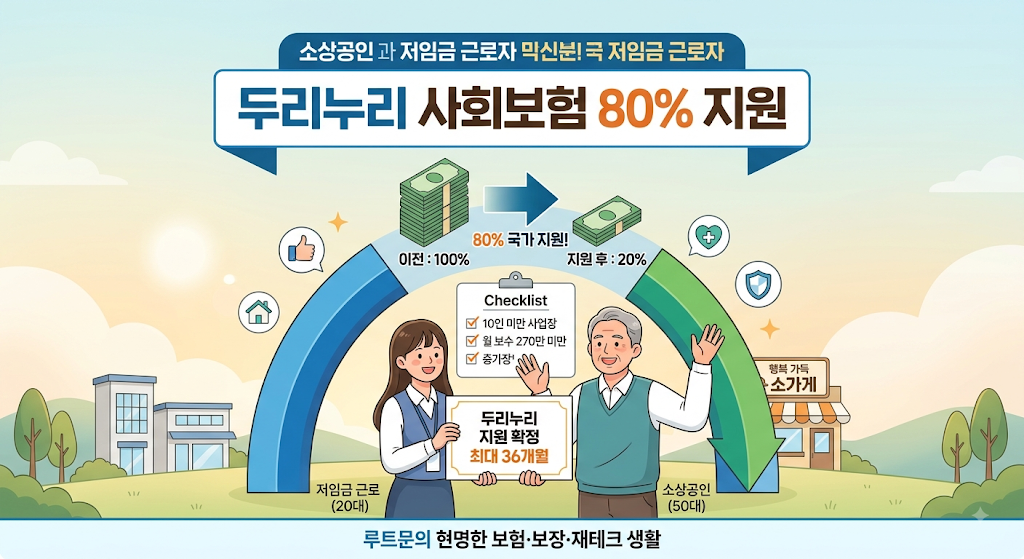 두리누리 사회보험료 지원사업 신청 자격과 80% 지원금 수령 절차 총정리