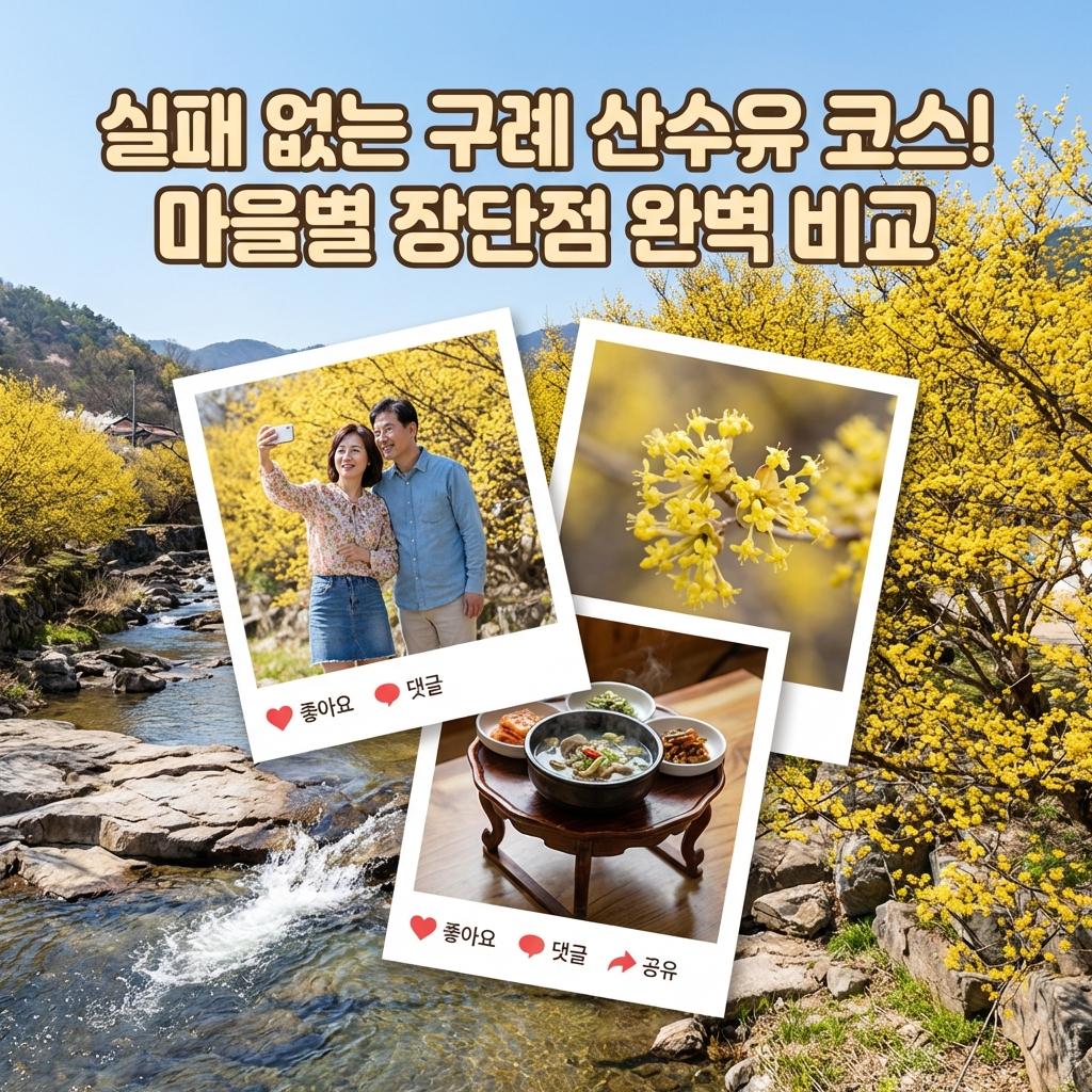 구례 산수유 축제 코스 4050 부부 나들이 솔직 후기 장단점 비교 비용 공개 명당 정리