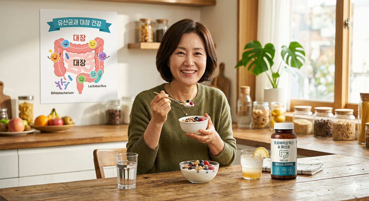 유산균 복용 이미지