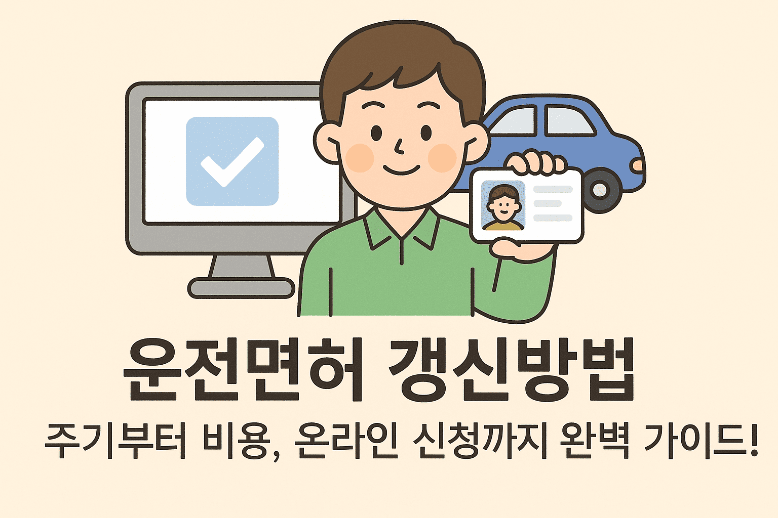 운전면허 갱신방법. 주기부터 비용, 온라인 신청까지 완벽 가이드!