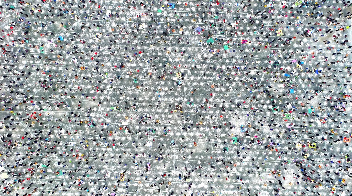 화천 산천어 축제에 몰린 인파