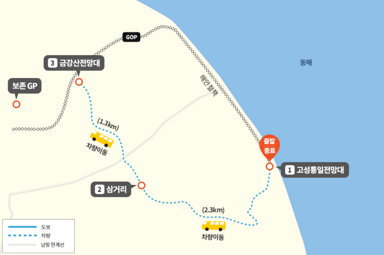 금강산 전망대 방문신청