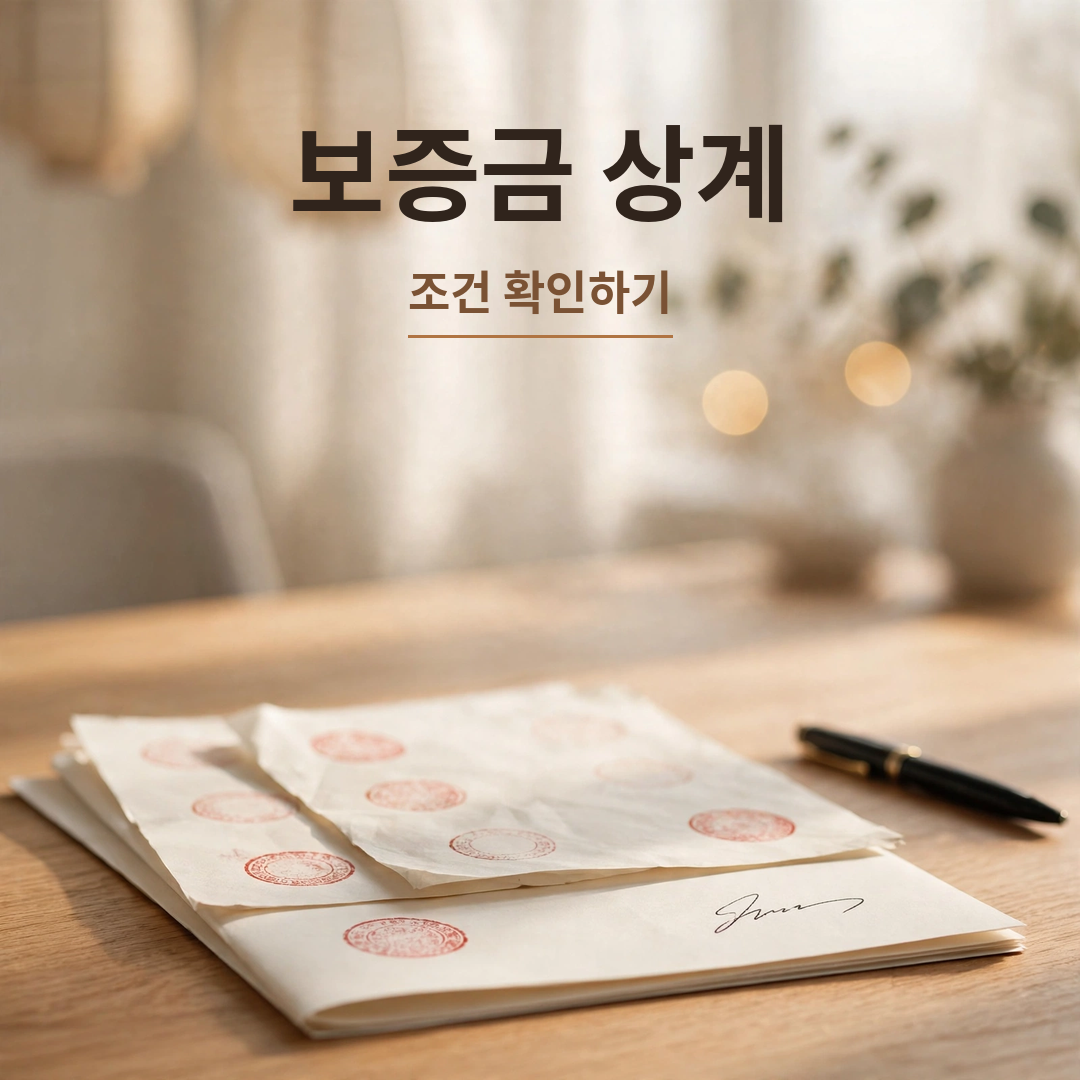보증금 상계 조건 확인 썸네일 이미지