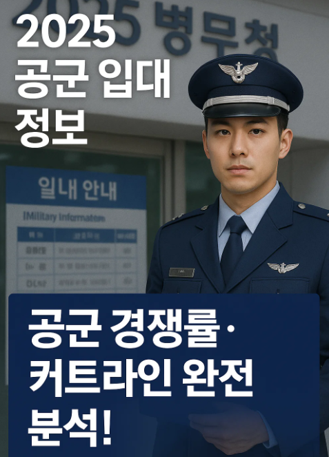 공군 입대 경쟁률과 커트라인 분석