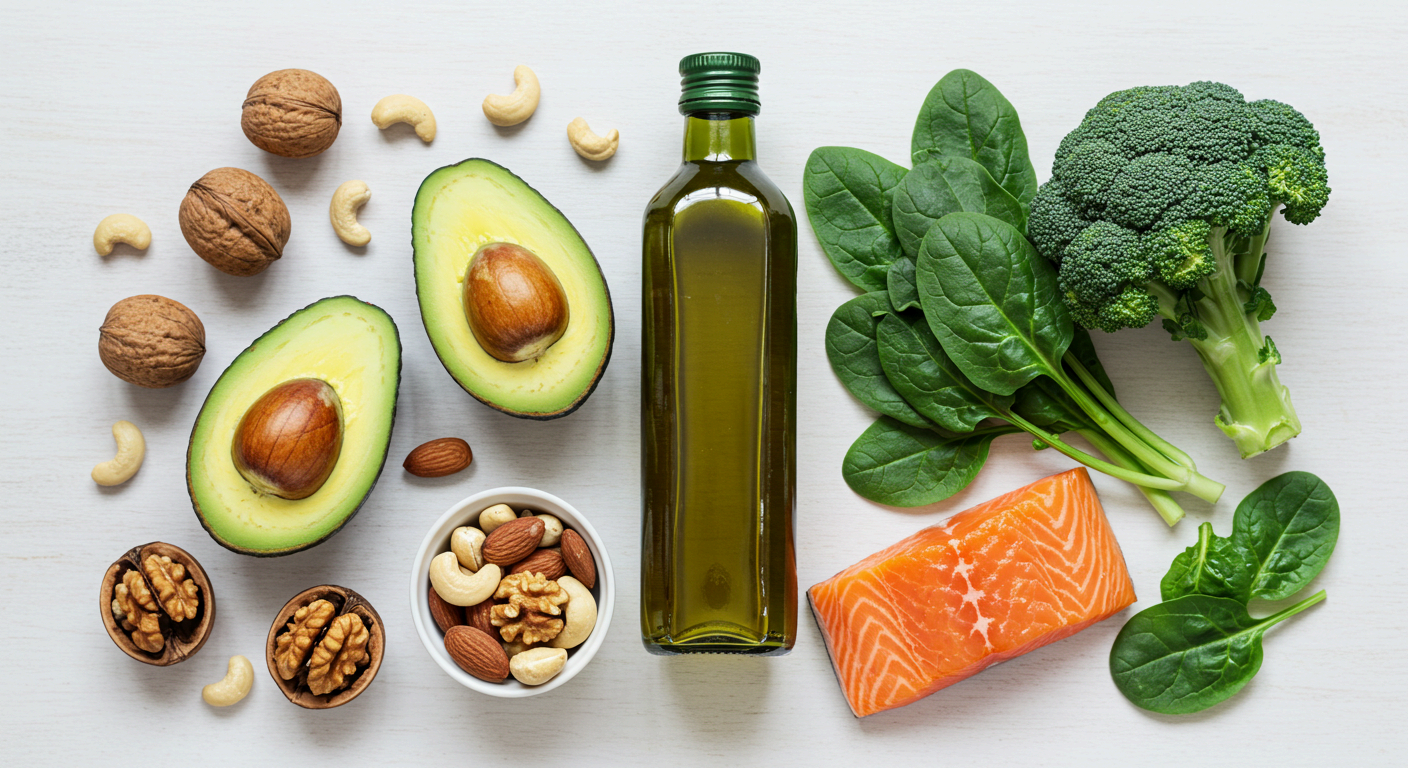 포화지방 줄이고 채소 늘리세요