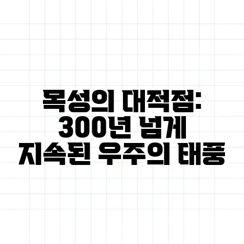 목성의 대적점: 300년 넘게 지속된 우주의 태풍
