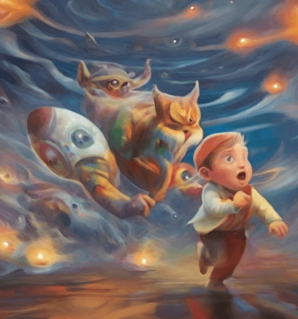 귀신한테-도망가는-아이사진