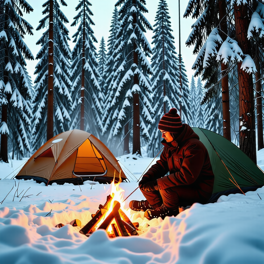 동계 캠핑 음식 및 준비물