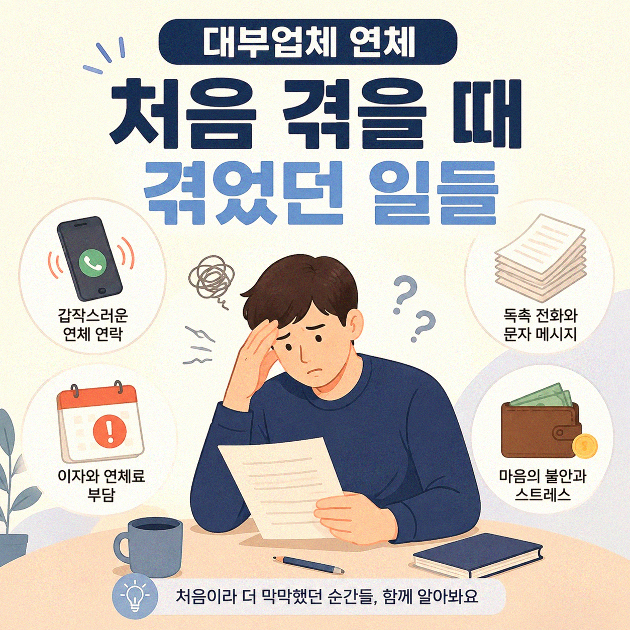 대부업체 연체 후 방문 추심, 잠복까지? 파산 신청 시점 고민