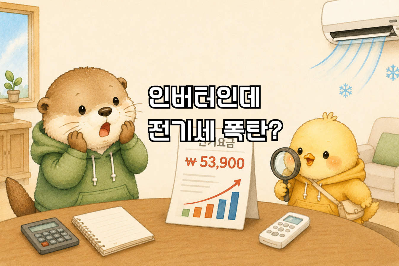인버터 에어컨인데 전기세 많이 나오는 이유를 설명하는 글