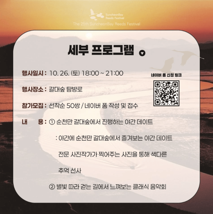 순천만 갈대숲 별빛 데이트