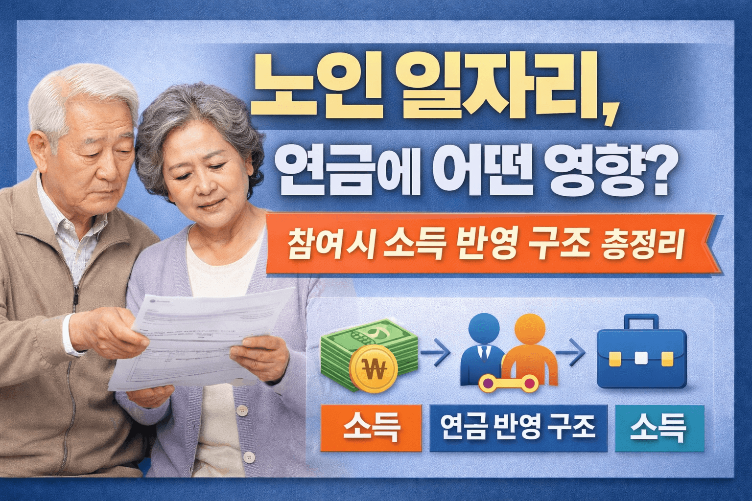 노인 일자리 참여 시 소득 영향 정리-썸네일