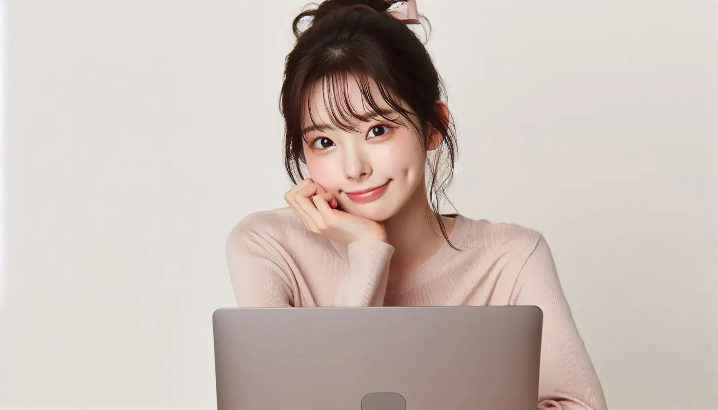 okx-파이코인-입금-방법을-알아보는-여성의-모습