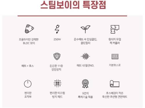스팀보이 쿠션형 카본 온수매트 특징