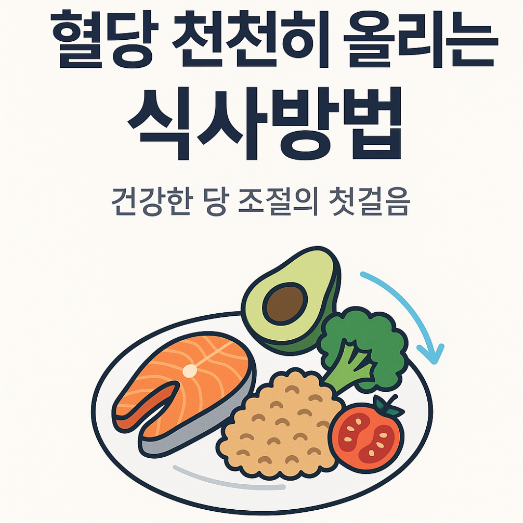 혈당 천천히 올리는 식사방법
