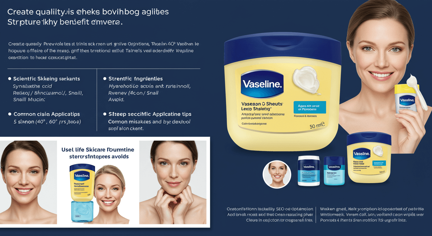 바세린 효능 알고 쓰면 주름 개선 20년 젊어진다!