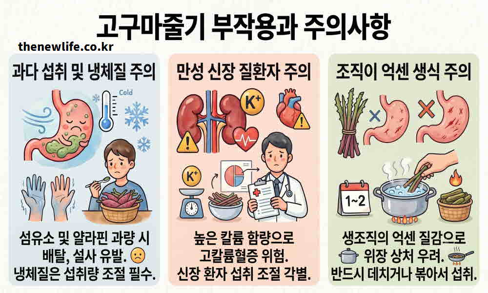 고구마줄기 효능 부작용