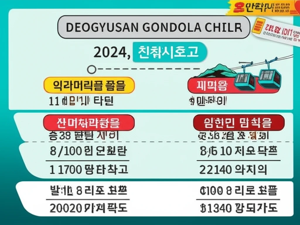 무주 덕유산 곤도라 이용료 및 주말 ..