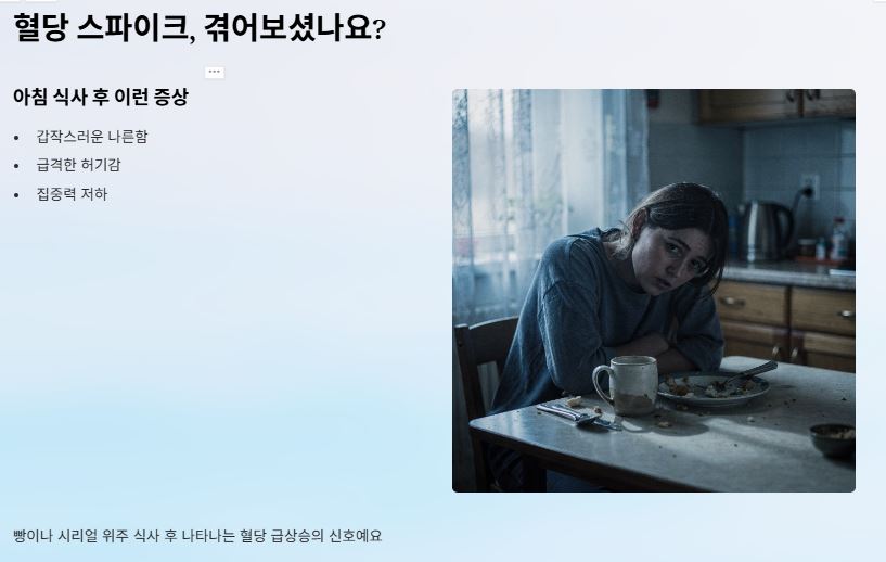 혈당 스파이크