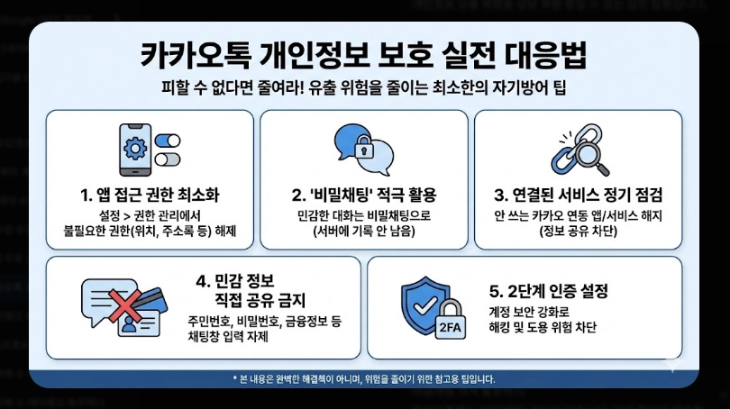 카카오톡 강제수집 대응법 [2026년 2월 시행] 개인정보 보호 설정 및 대체 메신저 가이드