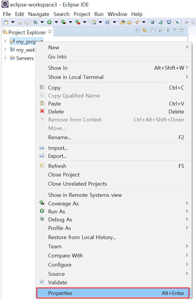 Java Project를 Web Project로 변환1