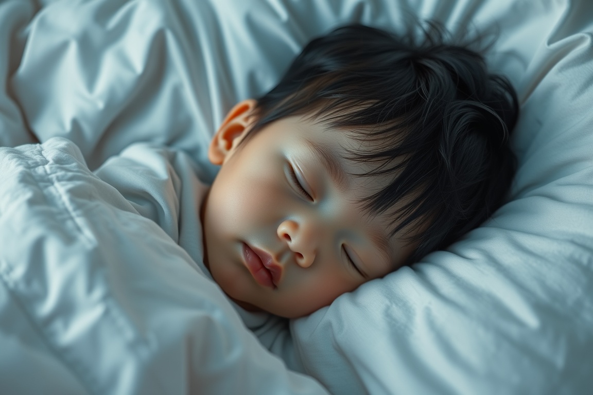 숙면을 취하는 어린이