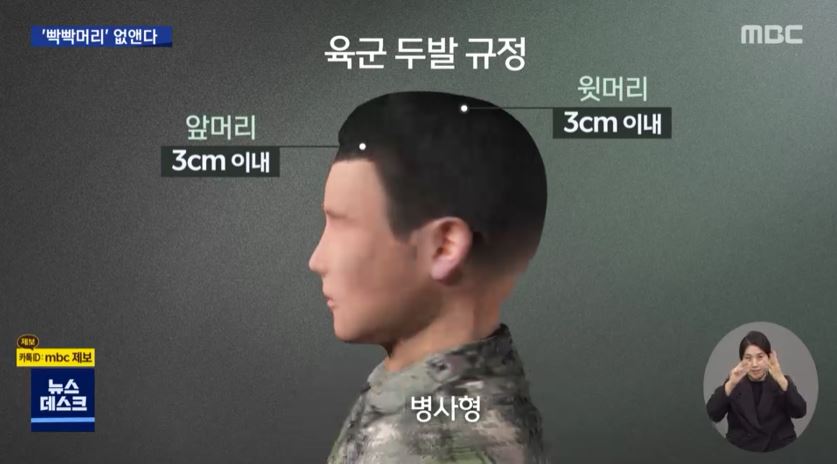 군인두발규정