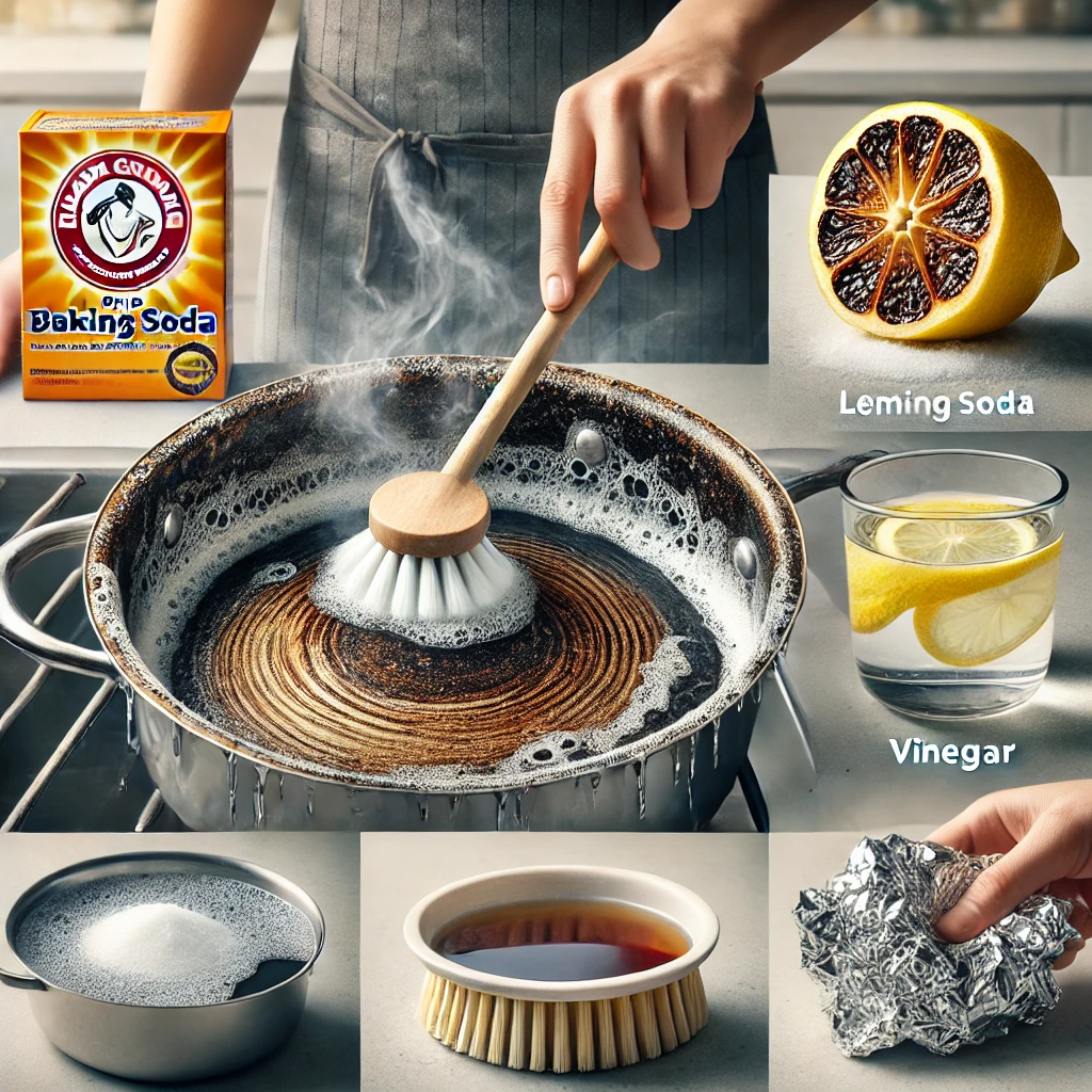 탄 냄비 세척 방법