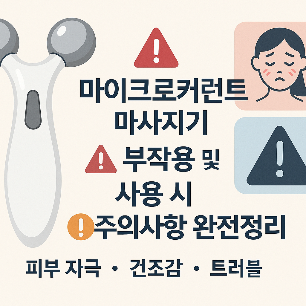 마이크로커런트 마사지기 부작용 및 사용 시 주의사항 완전정리! 관련 사진