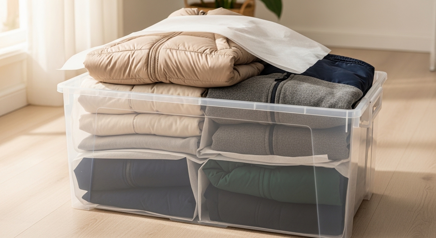 겨울옷보관비닐