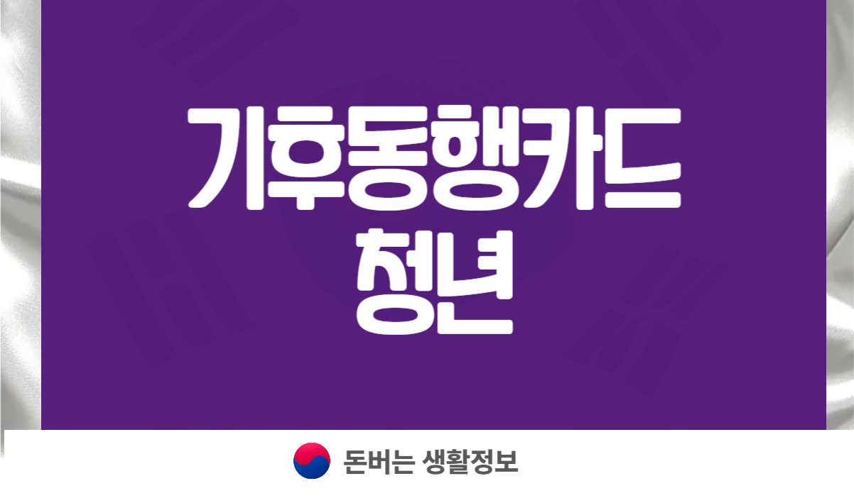 기후동행카드 청년