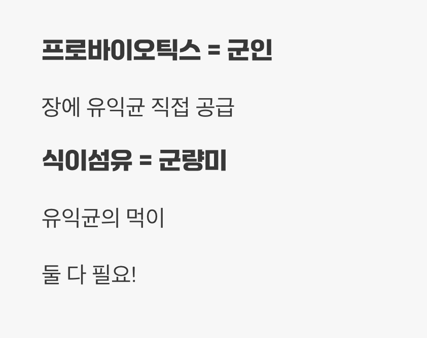 프로바이오틱스, 먹기만 하면 해결될까?