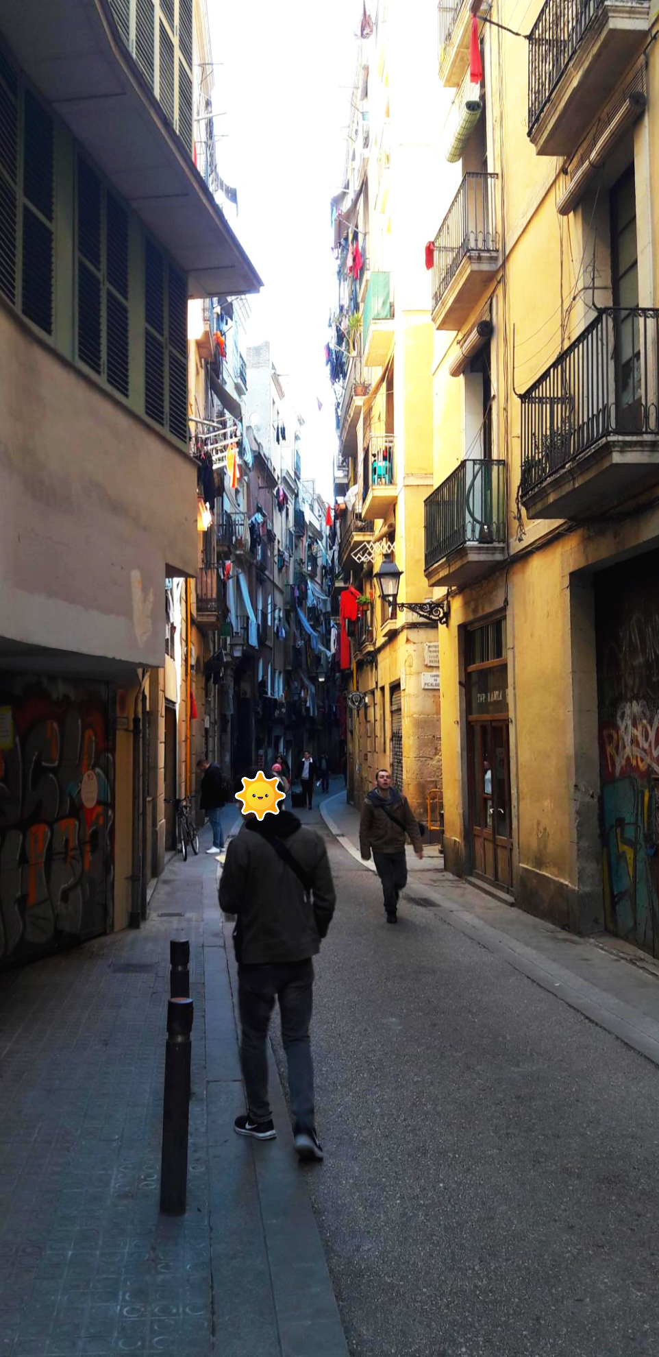 스페인 바르셀로나 구 시가지 골목