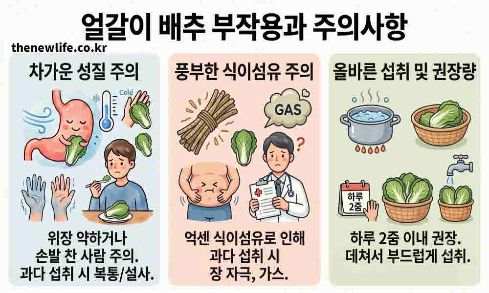 얼갈이 배추 효능 부작용