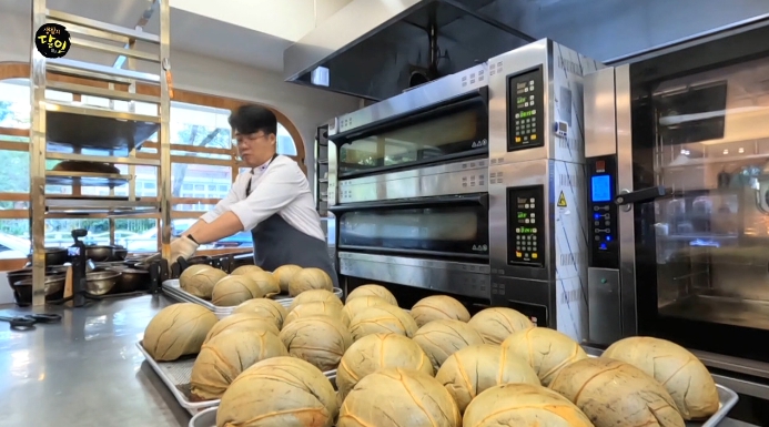 생활의달인-연잎단호박빵달인