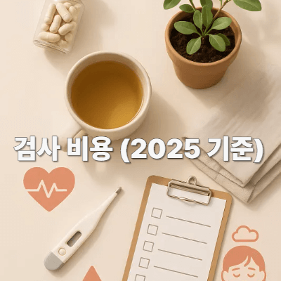 검사 비용 (2025 기준)