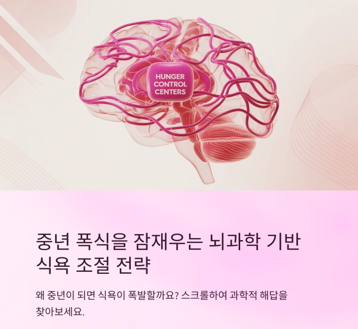 중년 폭식을 잠재우는 뇌과학 기반 식욕 조절 전략