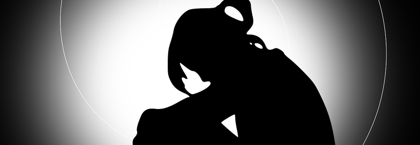 우울증에 걸린 여성 사진