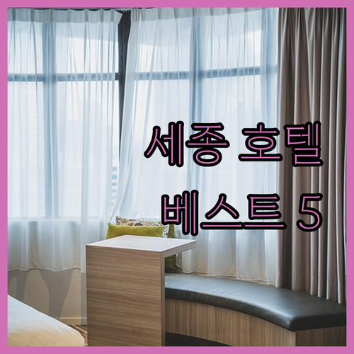 세종 호텔 추천 리스트 호수공원 뷰부..