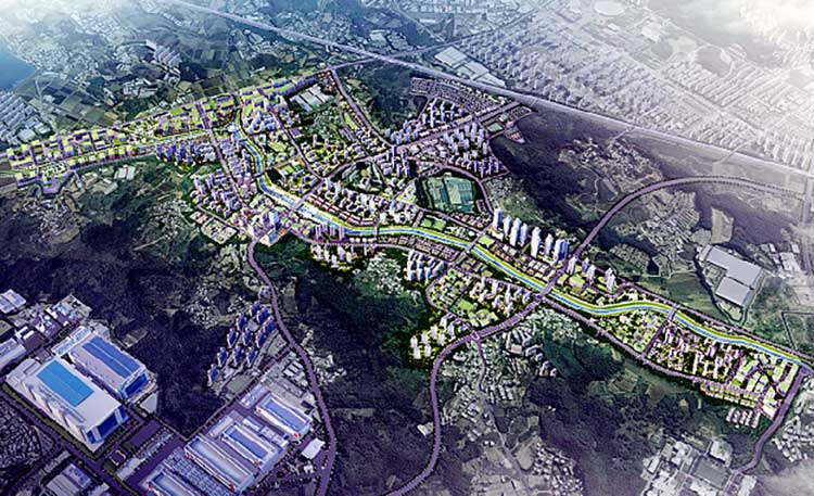 아산탕정 2지구 도시개발사업 조감도