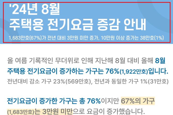 전기요금 증감