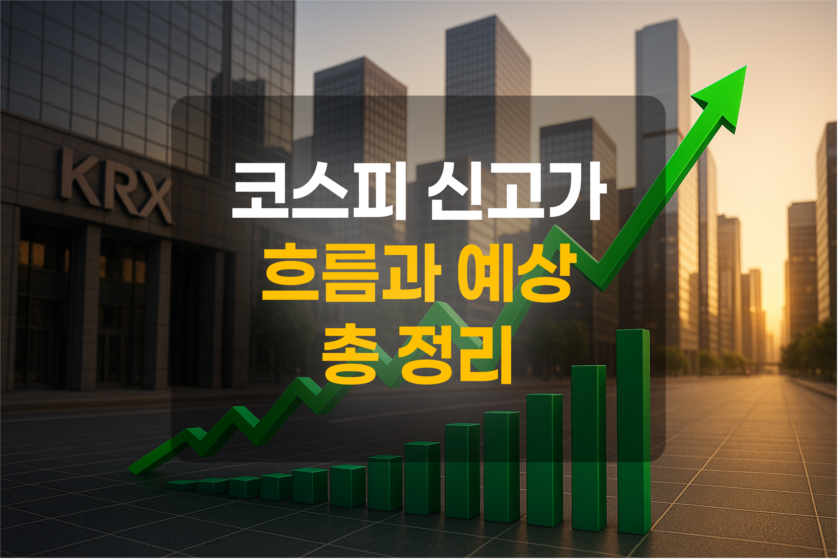 코스피 신고가를 표현한 그림