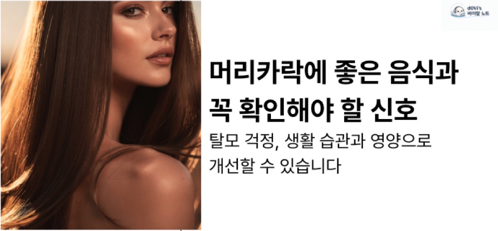 머리카락에 좋은 음식 대표이미지